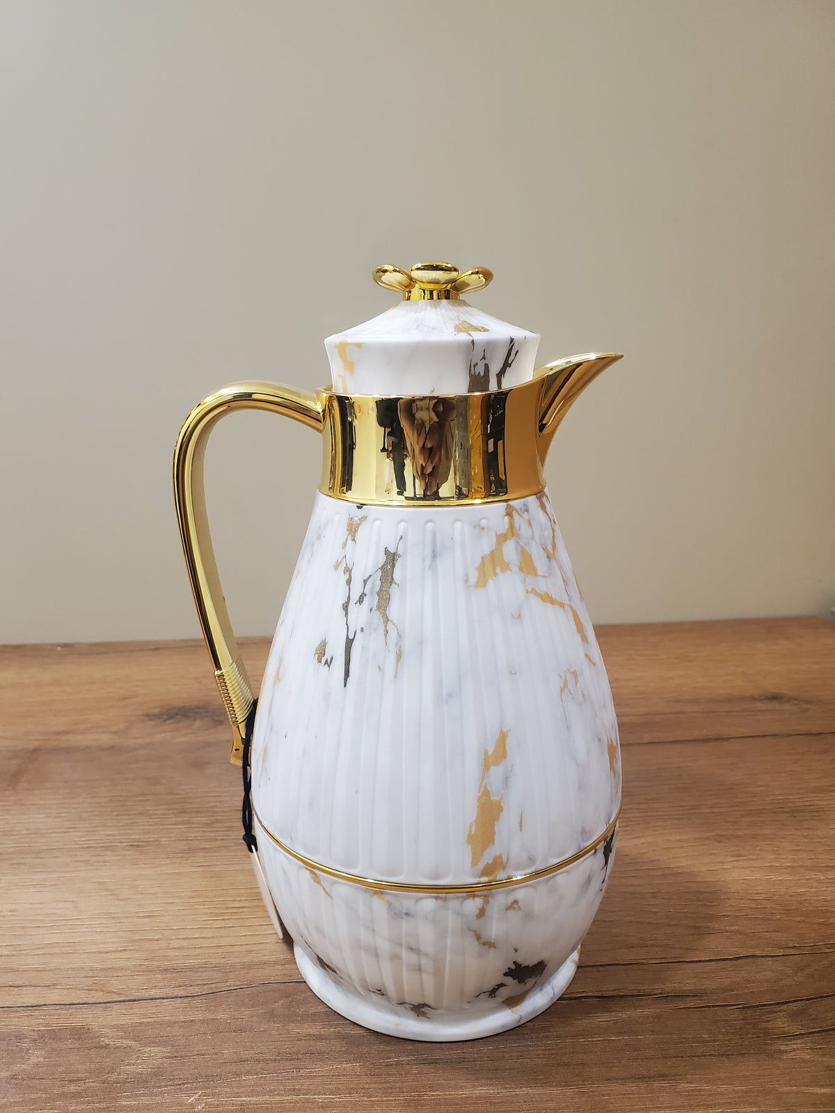 Elegant Marble Gold Tea Flask 1L (DU-R100GDW)