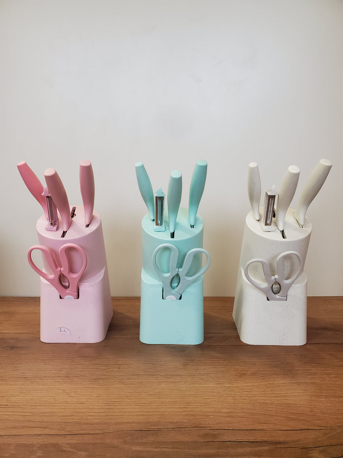 Kitchen Knife Set with Round Stand (3-2)