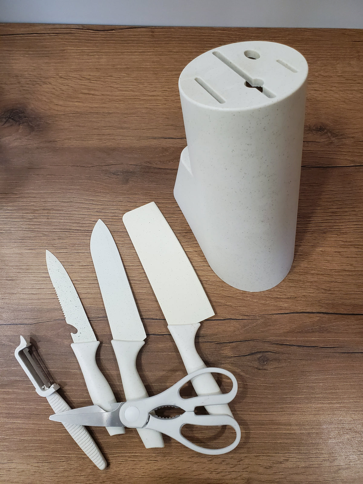 Kitchen Knife Set with Round Stand (3-2)