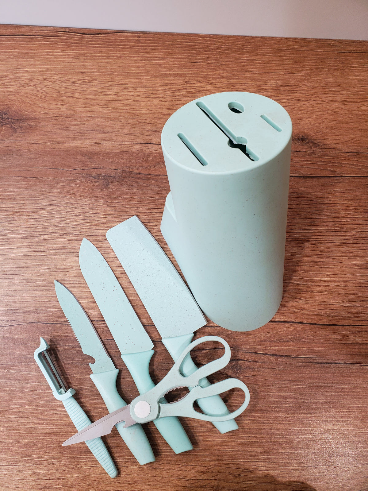 Kitchen Knife Set with Round Stand (3-2)