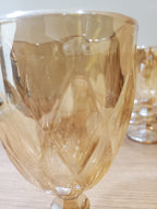 Amber Vintage Wine Glass Set 6Pcs (XHG-009)