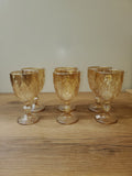 Amber Vintage Wine Glass Set 6Pcs (XHG-009)