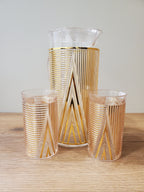 Rose Gold Spiral Acrylic Water Set 7Pcs (255H6T)