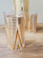 Rose Gold Spiral Acrylic Water Set 7Pcs (255H6T)