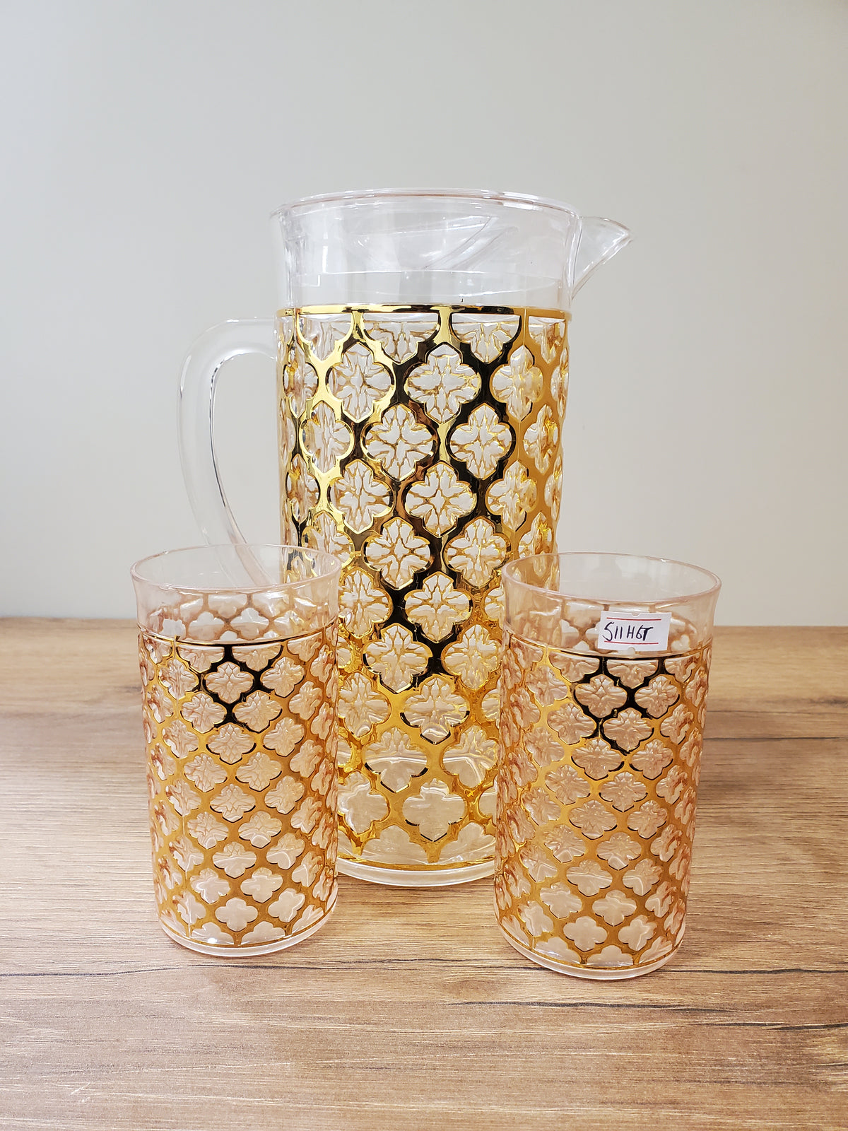 Gold Diamond Acrylic Water Set 7Pcs (511H6T)