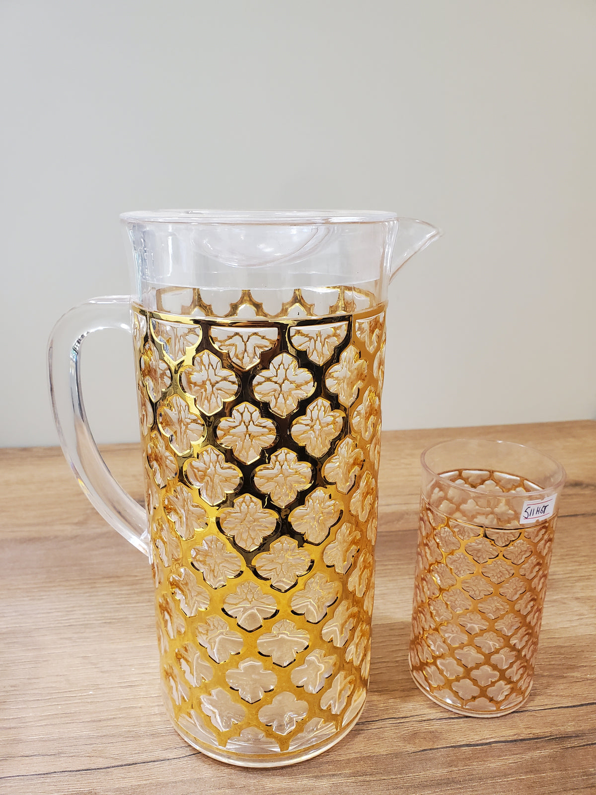 Gold Diamond Acrylic Water Set 7Pcs (511H6T)
