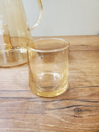 Luxury Amber Glass Water Set – 7 Pieces (XHG-42)