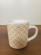 Marble Coffee Mug Scallop Pattern 6pcs set (YF25194)