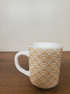 Marble Coffee Mug Scallop Pattern 6pcs set (YF25194)