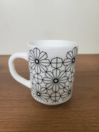 Marble Coffee Mug Floral Pattern 6pcs set (YF25196)