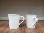 Luxury White & Gold Cup Set 6Pcs