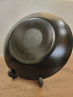 Plain Black 10.5" Inch Marble Dinner Plate - 6-Piece Set (BNMP-100)