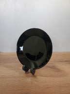 Plain Black 7.5" Inch Marble Quarter Plate 6-Piece Set (BNMP-70)