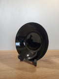 Plain Black 8.5" Inch Marble Deep Plate - 6-Piece Set (BNMQP80)