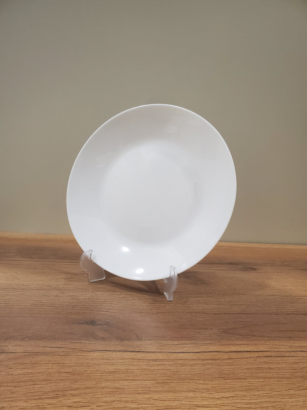 Plain White 10.5" Inch Marble Dinner Plate - 6-Piece Set (NMP100)
