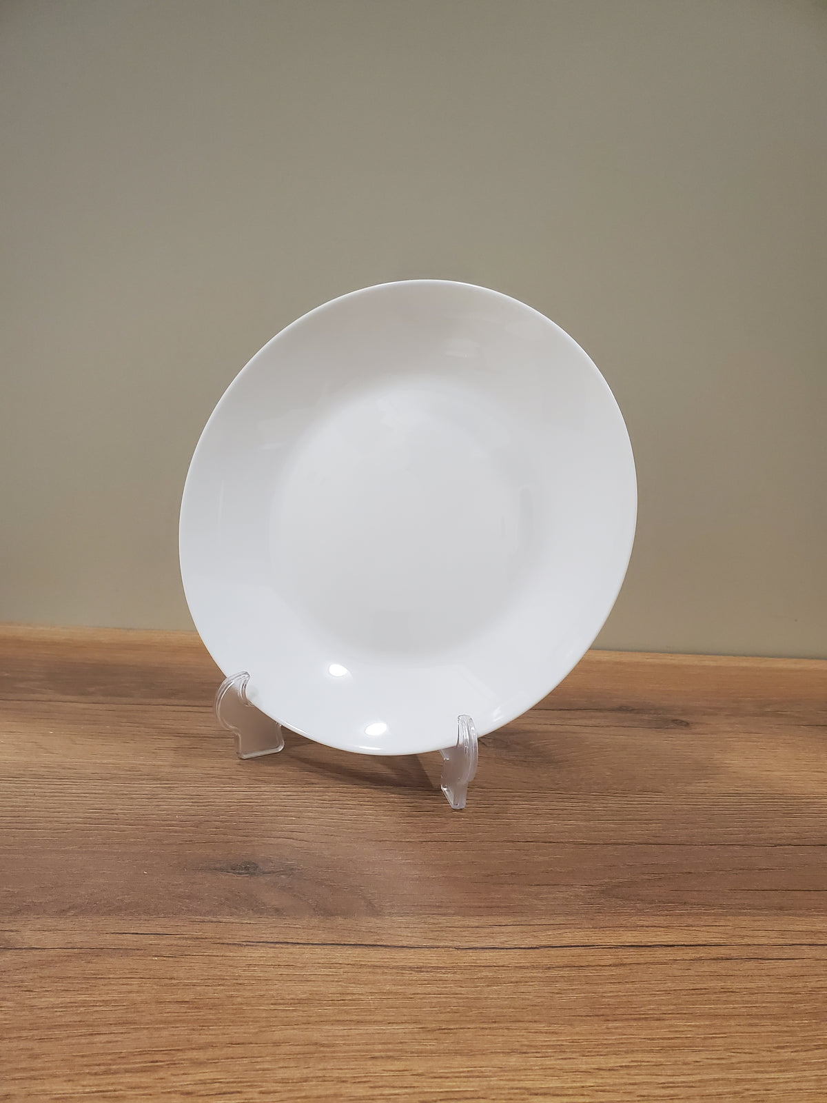 Plain White 10.5" Inch Marble Dinner Plate - 6-Piece Set (NMP100)
