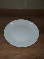 Plain White 10.5" Inch Marble Dinner Plate - 6-Piece Set (NMP100)