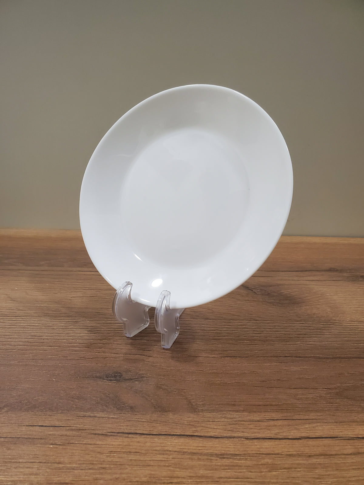 Plain White 7.5" Inch Marble Quarter Plate - 6-Piece Set (NMP70)