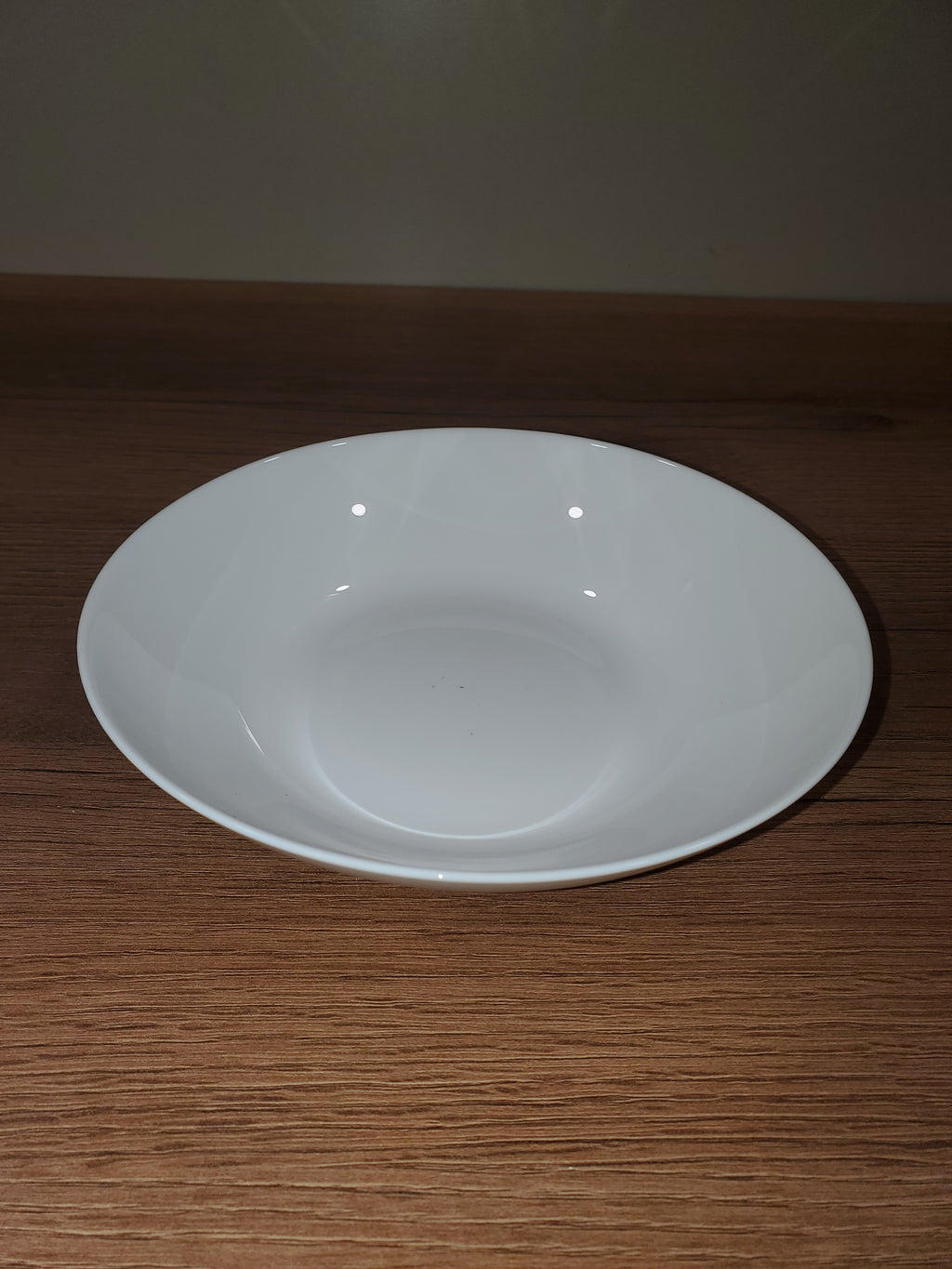 Plain White 8.5" Inch Marble Deep Plate - 6-Piece Set (NMQP80)