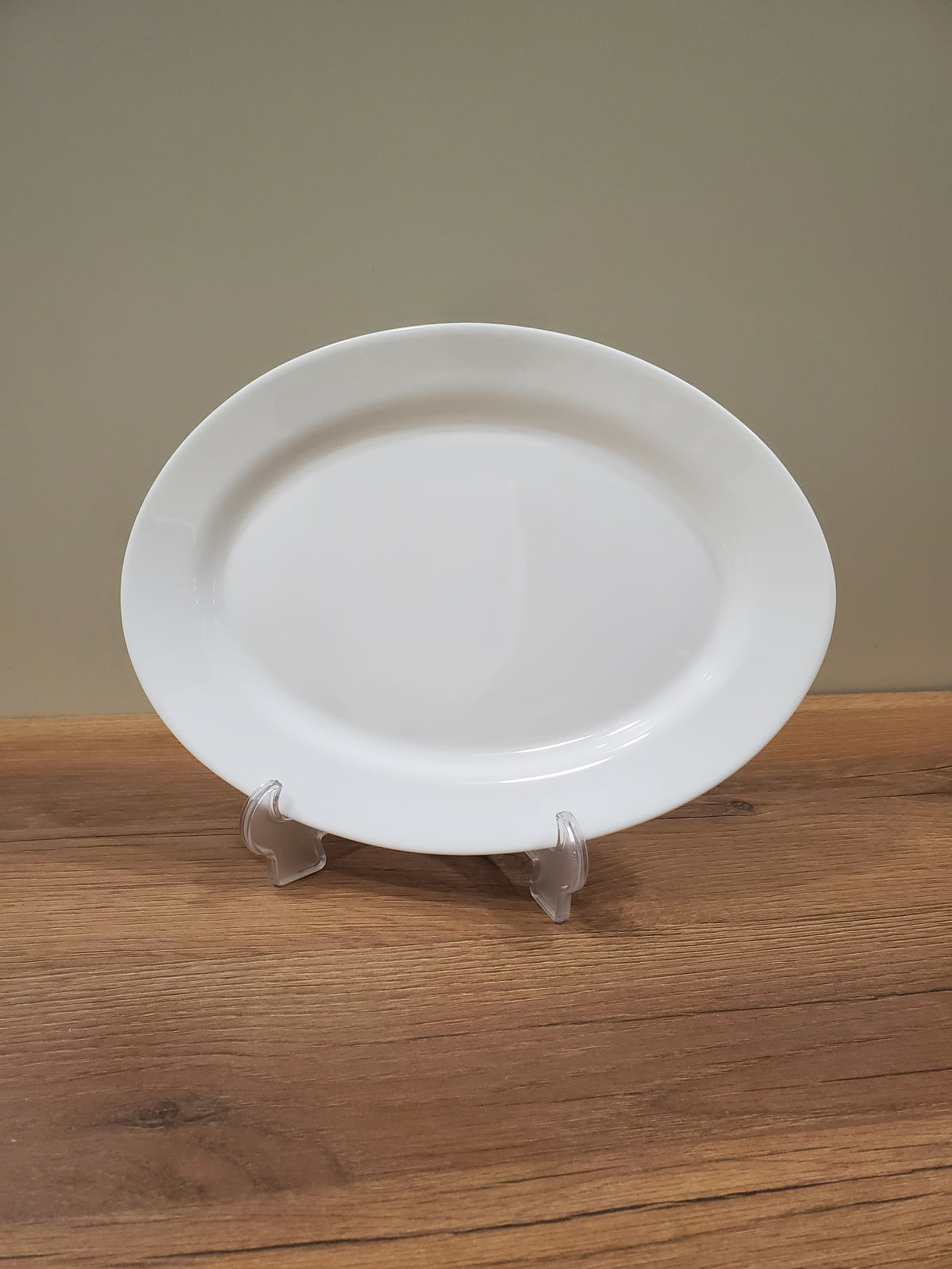 Plain White 12" Marble Small Dish - 1-Piece (NRYP120)