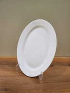 Plain White 12" Marble Small Dish - 1-Piece (NRYP120)