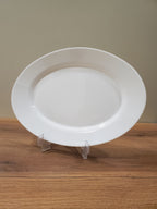 Plain White 14" Marble Large Dish - 1-Piece (NRYP140)