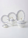 Blue Scrollwork Ceramic Dinner Set 61Pcs – 8 Person