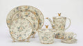 61-Piece Floral Porcelain Dinner Set for 8